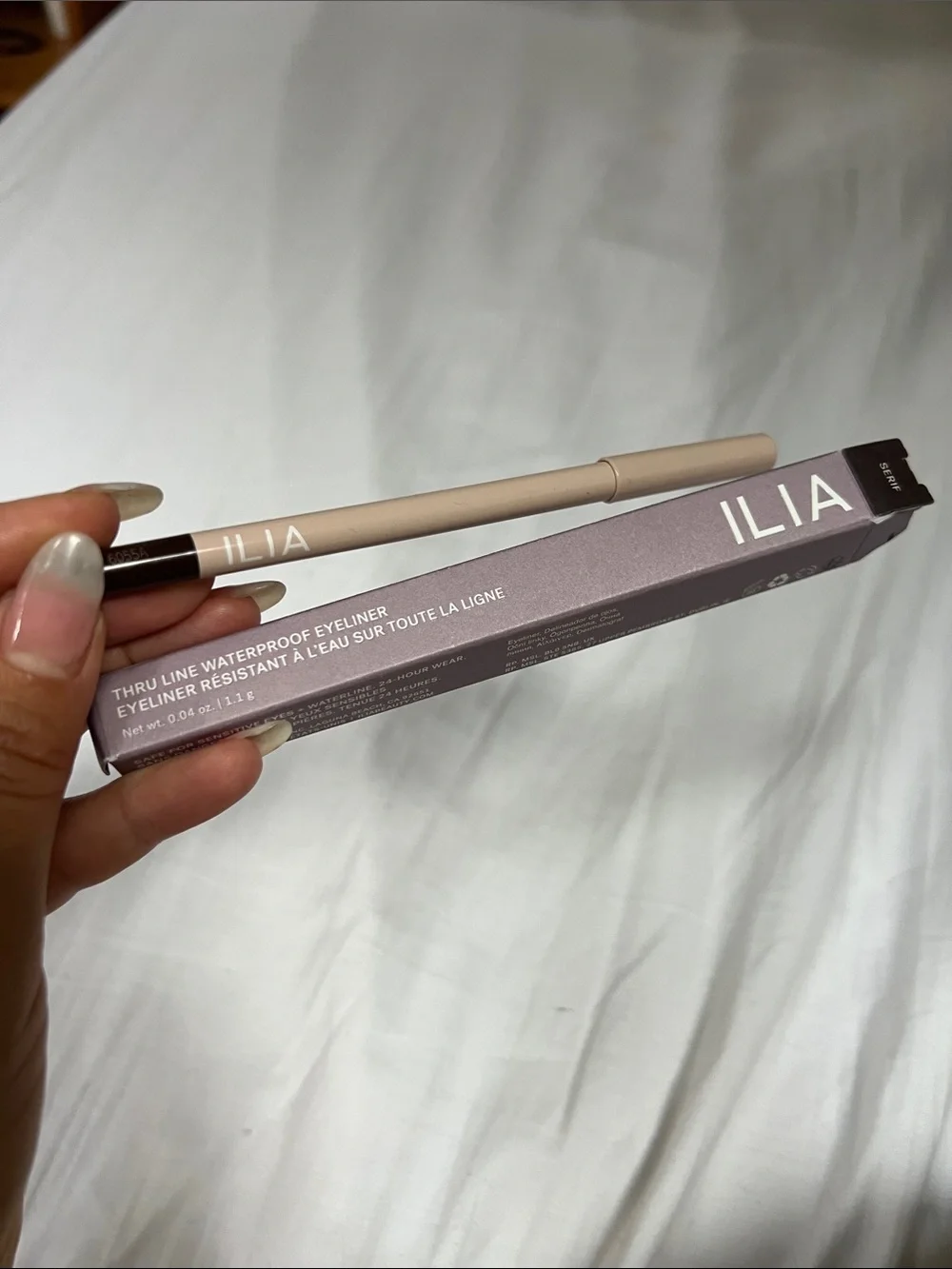 ILIA Thru Line Waterproof Eyeliner Pencil – Serif (Brown) NEW